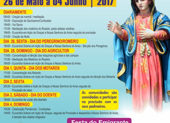 Festa em Honra de Nª Srª do Aviso – 2017