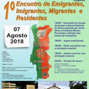 1º Encontro Emigrantes, Imigrantes, Migrantes e Residentes – 2018
